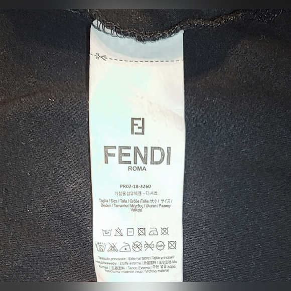 Fendi Roma Black, Silver & Gold Teddy Bear - Picture 6 of 6